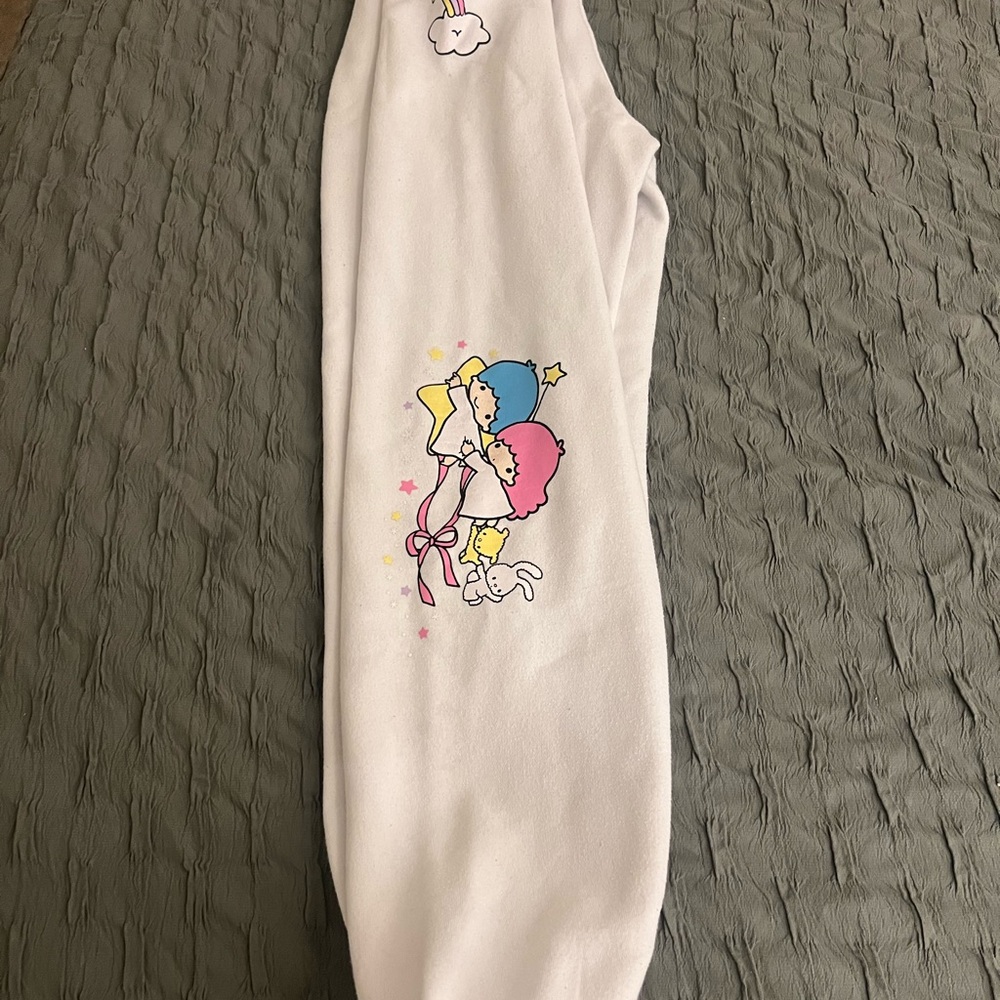 Sanrio character White Joggers - little twin stars